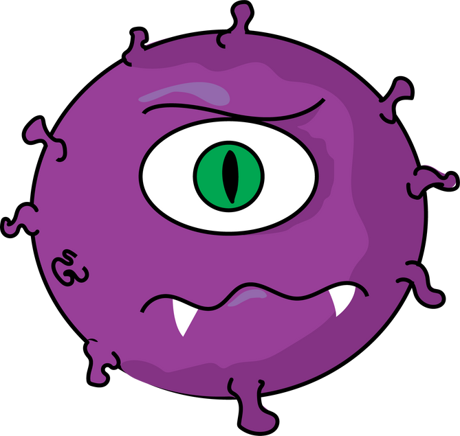 Infectious Virus Illustration