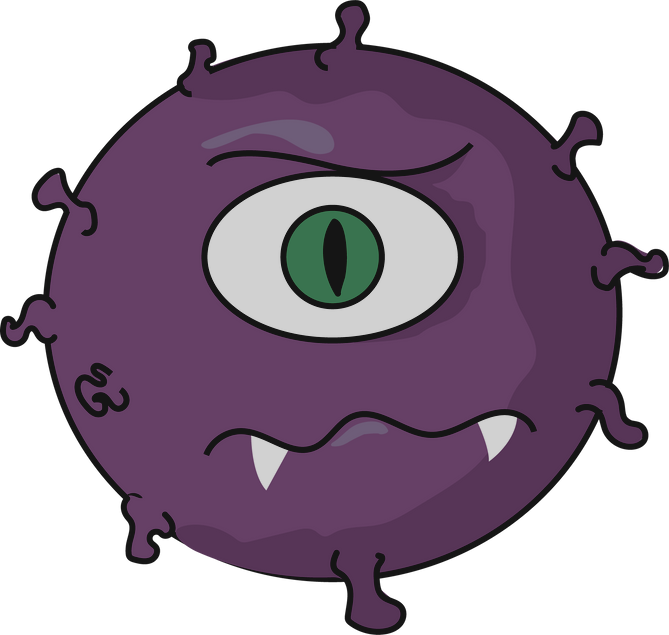 Infectious Virus Illustration